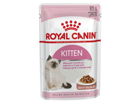 ROYAL CANIN® Kitten Chunks in Gravy Wet Cat Food 12 x 85g