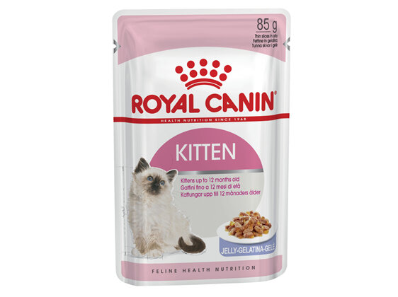 ROYAL CANIN® Kitten Chunks in Jelly Wet Cat Food 12 x 85g