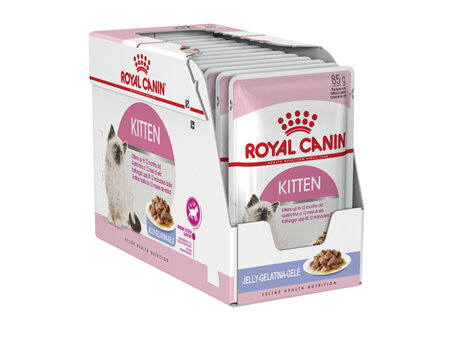 ROYAL CANIN® Kitten Chunks in Jelly Wet Cat Food 12 x 85g