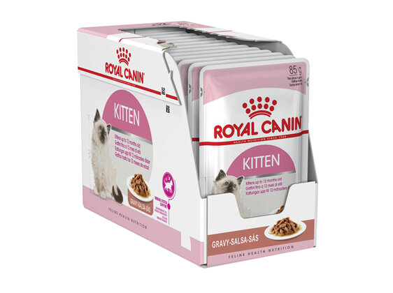 ROYAL CANIN® Kitten Gravy Wet Cat Food Pouches 12 x 85g