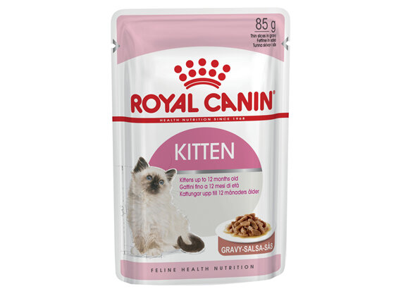 ROYAL CANIN® Kitten Gravy Wet Cat Food Pouches 12 x 85g