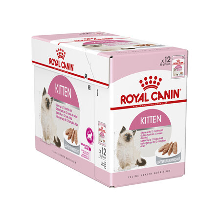 ROYAL CANIN® Kitten Loaf Wet Cat Food Pouches 12 x 85g