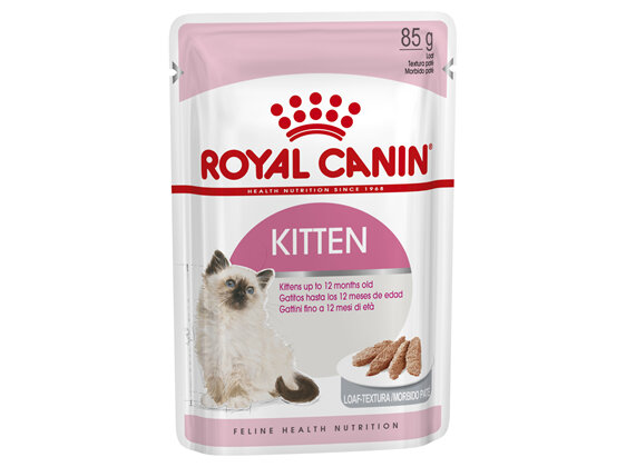 ROYAL CANIN® Kitten Loaf Wet Cat Food Pouches 12 x 85g