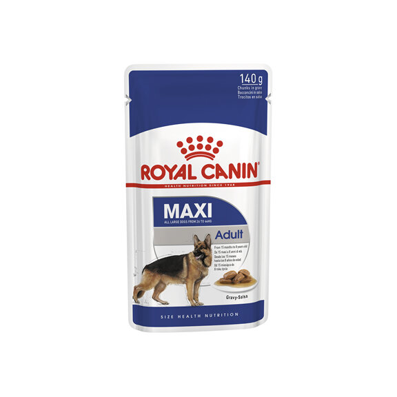 ROYAL CANIN® Maxi Adult Gravy Wet Dog Food 10 x 140g