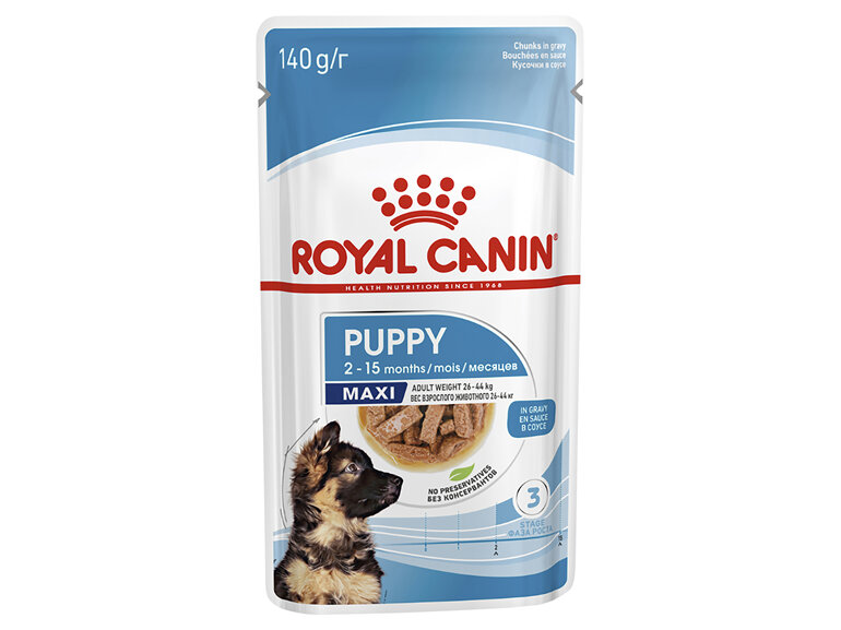 ROYAL CANIN® Maxi Puppy Gravy Wet Dog Food 10 x 140g