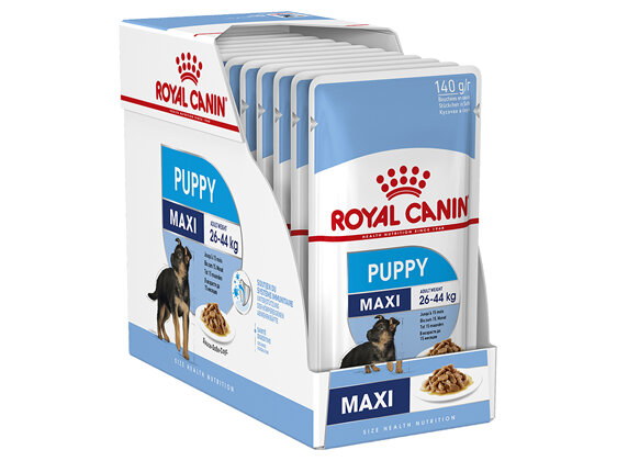 ROYAL CANIN® Maxi Puppy Gravy Wet Dog Food 10 x 140g