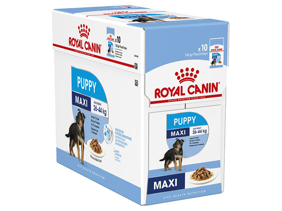 ROYAL CANIN® Maxi Puppy Gravy Wet Dog Food 10 x 140g