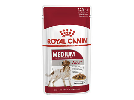 ROYAL CANIN® Medium Adult Gravy Wet Dog Food 10 x 140g