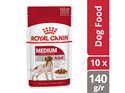 ROYAL CANIN® Medium Adult Gravy Wet Dog Food 10 x 140g