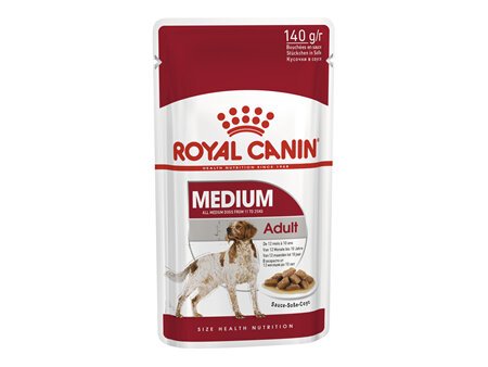 ROYAL CANIN® Medium Adult Gravy Wet Dog Food 10 x 140g