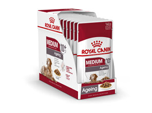 ROYAL CANIN® Medium Ageing 10+ Gravy Wet Dog Food 10 x 140g