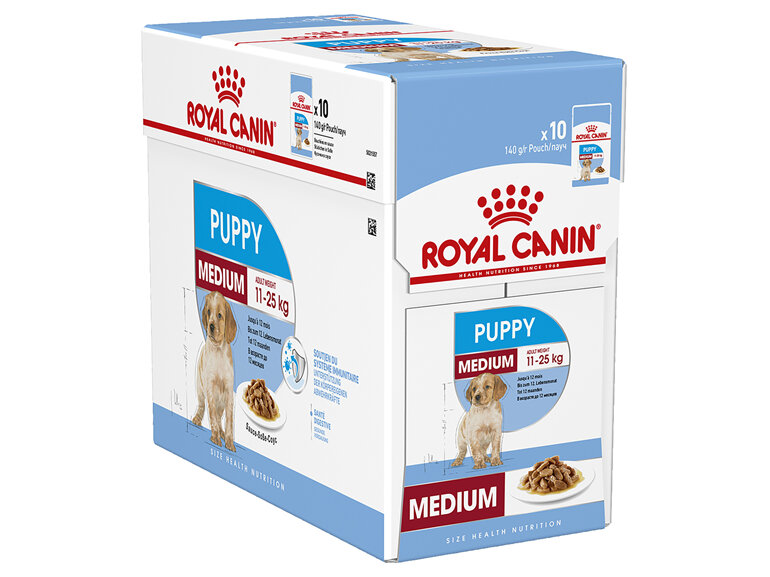 ROYAL CANIN® Medium Puppy Gravy Wet Dog Food 10 x 140g