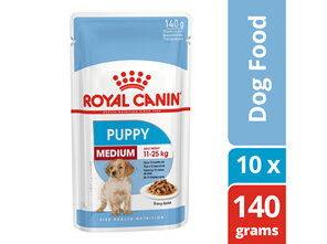 ROYAL CANIN® Medium Puppy Gravy Wet Dog Food 10 x 140g