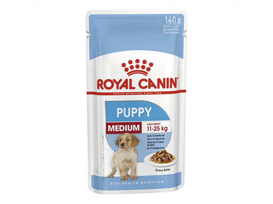 ROYAL CANIN® Medium Puppy Wet Dog Food Pouches 10 x 140g