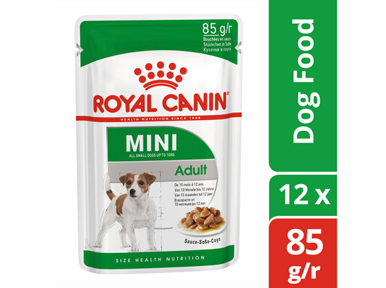 ROYAL CANIN® Mini Adult Gravy Wet Dog Food 12 x 85g