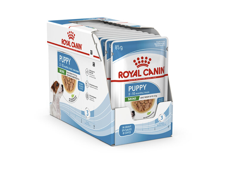 ROYAL CANIN® Mini Puppy Gravy Wet Dog Food 12 x 85g