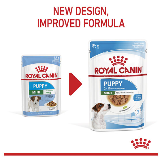 ROYAL CANIN® Mini Puppy Gravy Wet Dog Food 12 x 85g