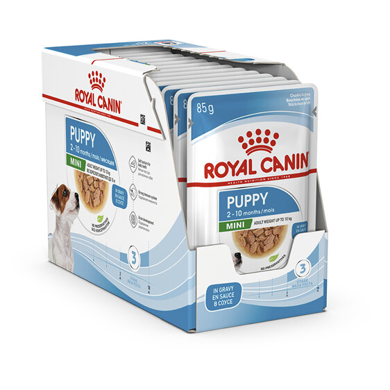 ROYAL CANIN® Mini Puppy Gravy Wet Dog Food 12 x 85g