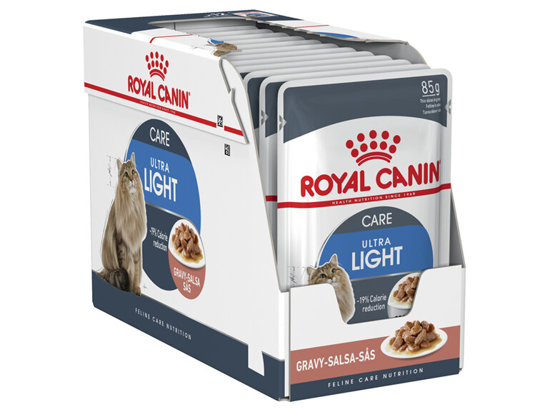 ROYAL CANIN® Ultra Light Care Gravy Wet Cat Food 12 x 85g