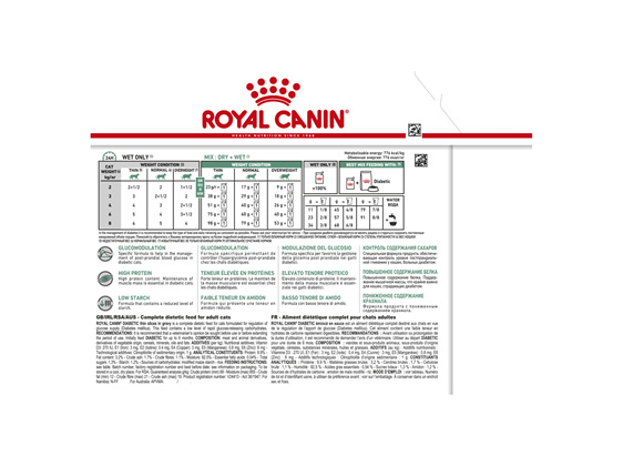 Royal Canin Veterinary Diabetic Feline 12 Pack