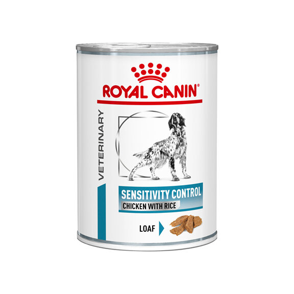 ROYAL CANIN® Veterinary Diet Canine Sensitivity Control Chicken with Rice Canned Wet Dog Food 410g