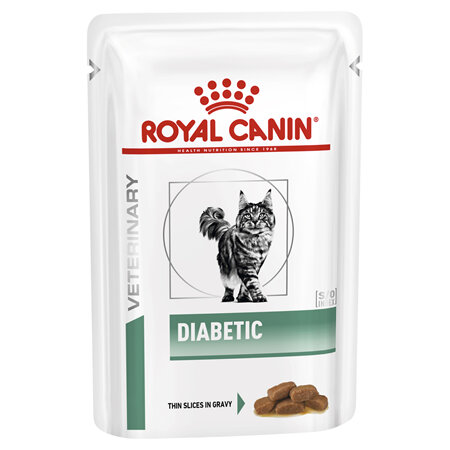 ROYAL CANIN® VETERINARY DIET Diabetic Adult Wet Cat Food Pouches 12 x 85g