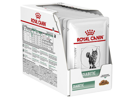 ROYAL CANIN® VETERINARY DIET Diabetic Adult Wet Cat Food Pouches 12 x 85g