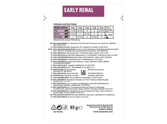 ROYAL CANIN® VETERINARY DIET Early Renal Adult Wet Cat Food Pouches 12 x 85g