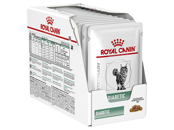 ROYAL CANIN® Veterinary Diet Feline Diabetic Pouch Wet Cat Food 12 x 85g