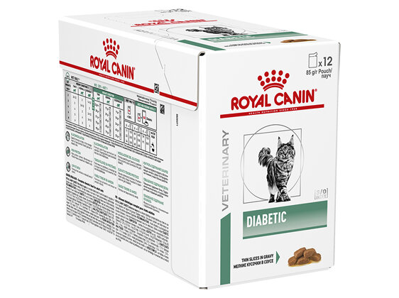 ROYAL CANIN® Veterinary Diet Feline Diabetic Pouch Wet Cat Food 12 x 85g