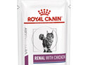 ROYAL CANIN® Veterinary Diet Feline Renal with Chicken Pouch Wet Cat Food 12 x 85g