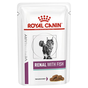 ROYAL CANIN® Veterinary Diet Feline Renal with Fish Pouch Wet Cat Food 12 x 85g