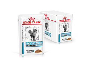 ROYAL CANIN® Veterinary Diet Feline Sensitivity Control Chicken with Rice Wet Cat Food 12 x 85g