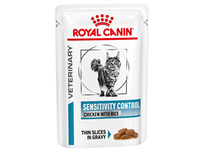 ROYAL CANIN® Veterinary Diet Feline Sensitivity Control Chicken with Rice Wet Cat Food 12 x 85g