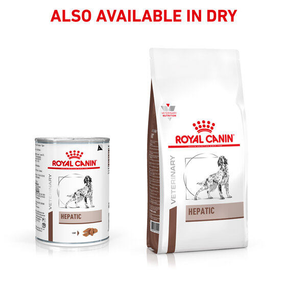 ROYAL CANIN® VETERINARY DIET Hepatic Adult Wet Dog Food Cans 12 x 420g