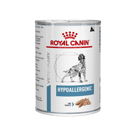 ROYAL CANIN® VETERINARY DIET Hypoallergenic Wet Dog Food Cans 12 x 400g