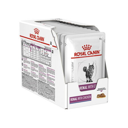 ROYAL CANIN® VETERINARY DIET Renal Chicken Adult Wet Cat Food Pouches 12 x 85g