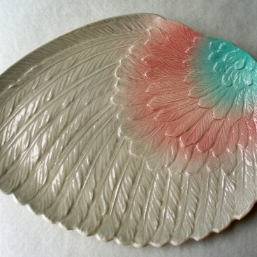 Royal Winton - pink, grey angel wing