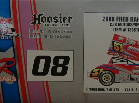 R&R Sprint Cars 1/18 2008 Fred Rahmer CJB Motorsports (180816)