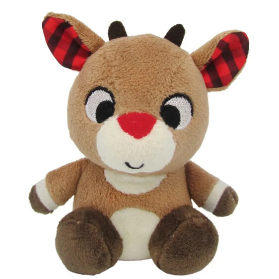 Rudolph the Red Nosed Reindeer Mini Jingler Plush Rattle