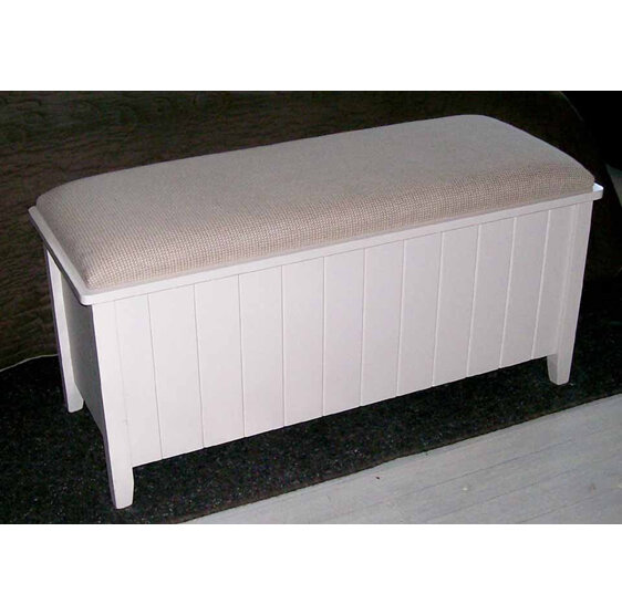 Rug box padded lid with legs