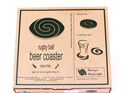 rugby ball beer coaster packaging