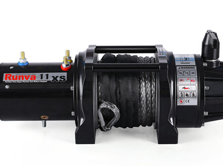 Runva 11XS Premium 12V with Synthetic Rope - Compact Winch