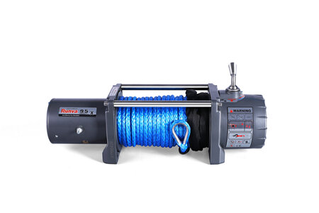 Runva EWX9500 12V with Synthetic Rope