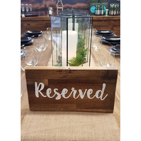 Rustic Sign - Table Reserved