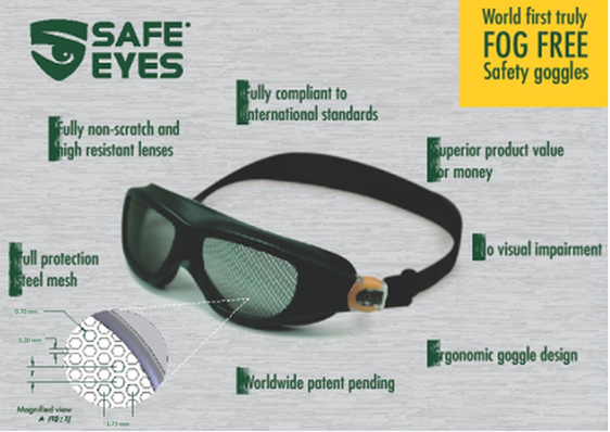 Safety goggles glasses mesh, safe eyes, eye protection, safety glasses, safety