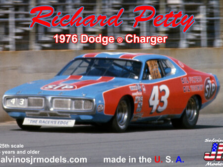 Salvinos JR Models 1/24 1976 Richard Petty Dodge Charger (R-RPDC1976D)