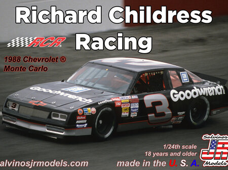 Salvinos JR Models 1/24 1988 Richard Childress Racing #3 Goodwrench Monte Carlo (RCMC1988P)