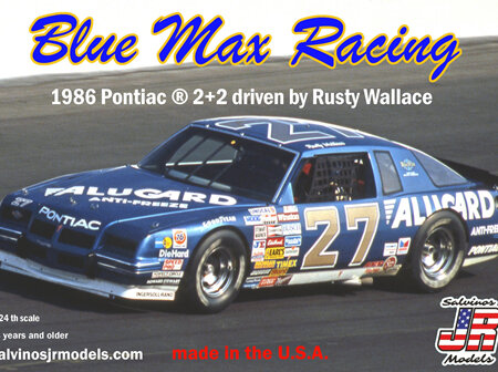 Salvinos JR Models 1/24 Blue Max Racing 86 Alugard Pontiac - Rusty Wallace (BMGP1986B)