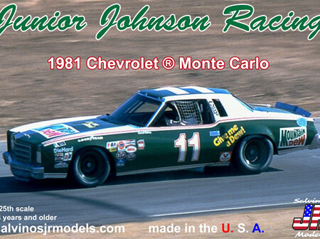 Salvinos JR Models 1/24 Junior Johnson Racing 1981 Monte Carlo (JJMC1981R)